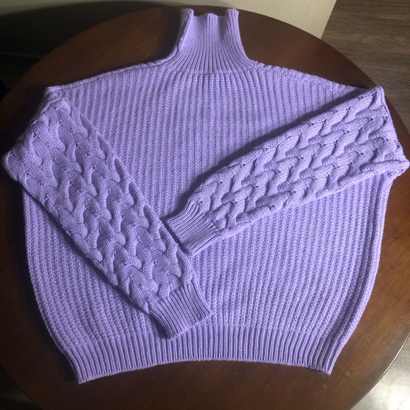 Fashion Nova Baby Girl Turtleneck Sweater - Lilic XL 100% Acrylic - Picture 4 of 12